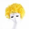 Rainbow Football Fans Wigs Synthetic Wigs Halloween Cosplay Hairs Afro Curly Clown Wigs  Kids
