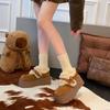 Snow boots plush loafers cotton shoes women's shoes winter muffin thick sole heightening plush warm Birkenstocks
