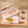 MINSHZEE Cheese Three-Color Concealer Palette for Blemishes and Acne - Suited for Acne-Prone, Dry, and Oily Skin. Model M6013.