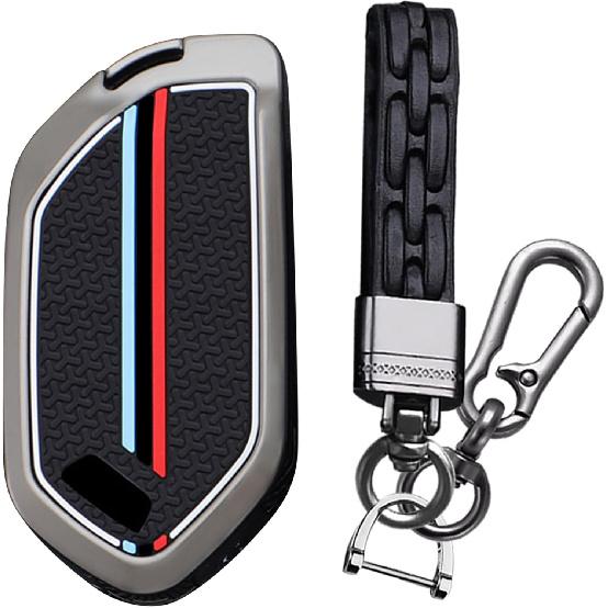 

Fit for Kia Luminous Effect Car Key Fob Cover Case Fit for Kia Telluride EV6 EV9 Sorento K4 K5 GT-LINE 2025 Sportage Carnival 2026 Keychain Zinc 5 Button Black