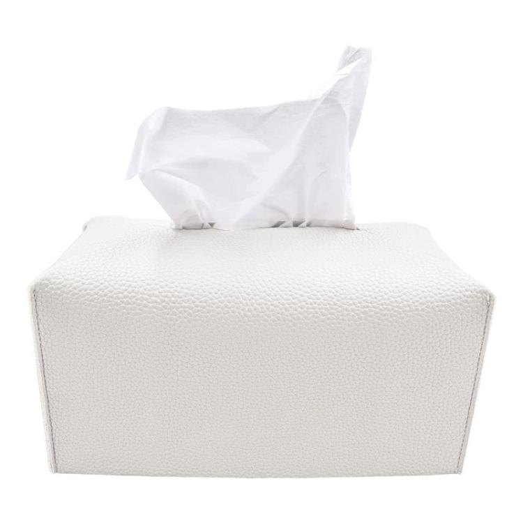 Dustproof PU Leather Tissue Storage Box