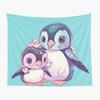 Cartoon Pinguin Wandteppich Lustiger Tier-Wandteppich Wandbehang Kinder Niedlicher Tier-Wandteppich Kunstdekor für Schlafzimmer Wohnzimmer