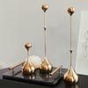 3Pcs Silver Gold Black Tabletop Candle Holders Romantic Art Table Decoration Wedding Photography Props Desktop Ornaments