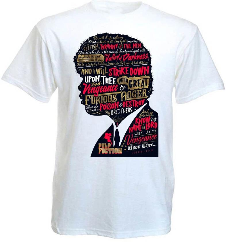 Pulp Fiction V8 T-shirt White Quentin Tarantino T-shirt, Size S-4XL