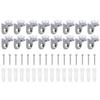 16Pcs Solid Board Shelf Supports Zinc Alloy L-Shaped Suction Cup Brackets for Glass Cabinets Bookcase Plate Holders Sturdy Fixed