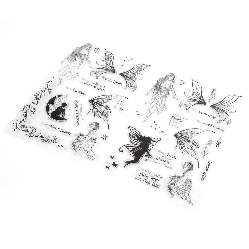 Transparente Stempel DIY Handkonto Scrapbook Klare Transparente Stempel Gummi Stempel Set Dekoration