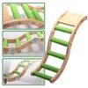 1PC Parrots Wooden Ladder Climbing Bridge Bird Perch Stand Chewing Toy Play Platform