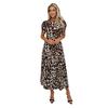 AX Paris Womens/Ladies Leopard Print Puff Sleeve Smock Dress