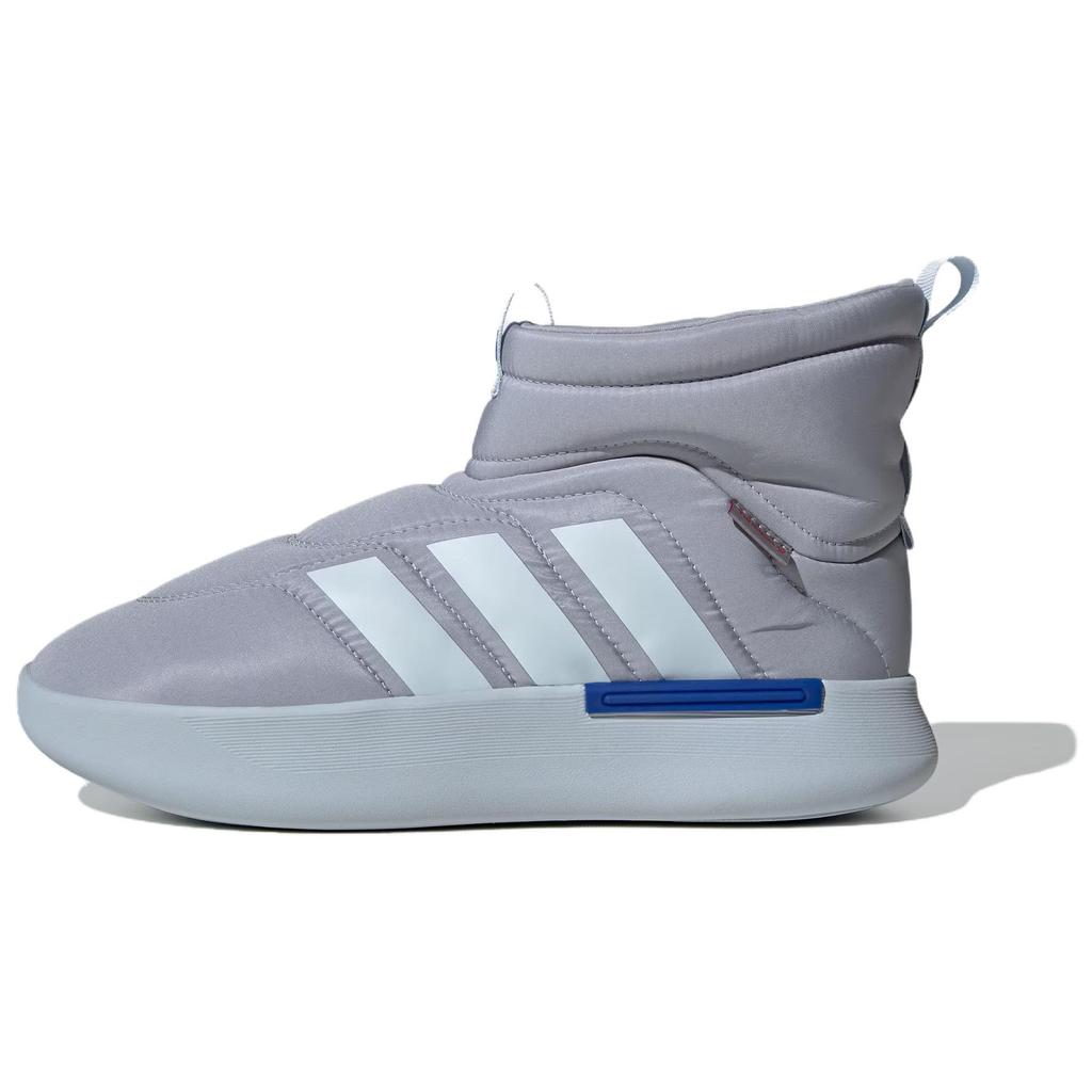 Adidas Adipuff Comfortable Versatile Non-Slip Durable High-Top Lifestyle Casual Shoes Unisex Casual Shoes Gray JR0073