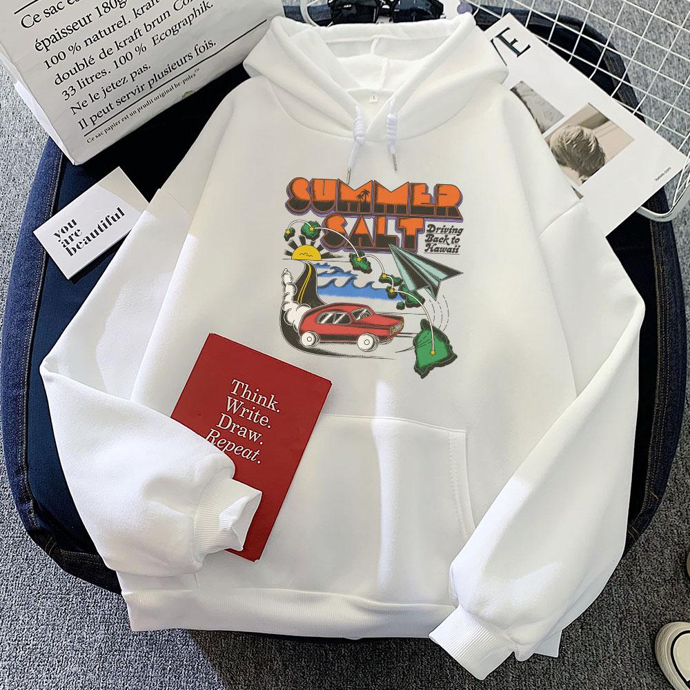 

Summer Salt Driving Back To Hawaii Hoodies Long Sleeve Winter Women/Men Sweatshirts Funny Graphic Printing Tops S