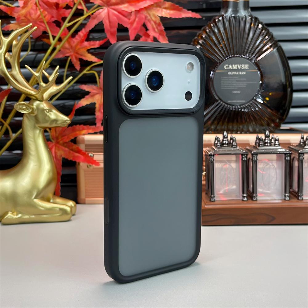 Coque Mate en TPU Transparent Pour iPhone 17 Air 17 Pro Max Bouton de Contrôle de la Caméra Anti-choc Pare-chocs Transparent Housse Arrière en Silicone