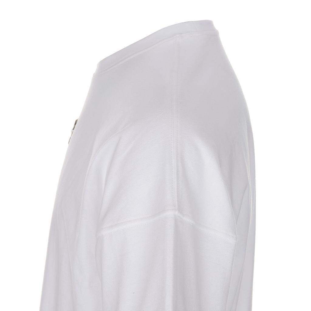 SURGERY Asymmetrical Metal Clover Logo T-Shirt White
