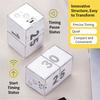 Portable Rechargeable Gravities Sensors Flipping Electronic Timer Cubes with 10 Presets For Home Kitchens And Outdoor Picnics