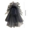 Bridal Veil Bride Princess Tulle Headscarf Gothic Black Bachelorette Party Hen Party Bride Veil Hen Party Head Scarf