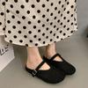 Summer Wear Mesh Bag Head Slippers Women 2025 New Breathable One-pedal French Thick-soled Hollow Soft-soled Slippers Women