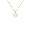 Pearl Clover Necklace Women'S Light Luxury Premium Sense Simple Versatile Titanium Steel Clavicle Chain