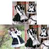 Game Themed Black White Maid Costume Cosplay For Anime And Cosplay Enthusiasts
