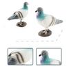 Feather Animal Model Simulated Magpie Pigeon Cuckoo Blue Wren Rusty-breasted Tit Solid Model Ornament PVC Bird Statue Figurine Desktop Decoration