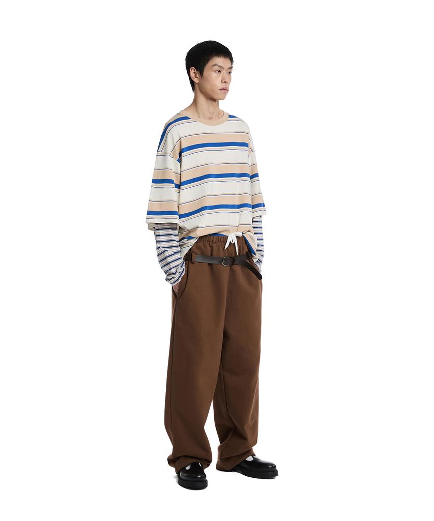 TRUNK PROJECT Belted Lounge Pants_Brown