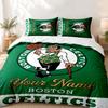 Boston Celtics Individueller Name 3-teiliges Set Perfekt für das Schlafzimmer Bequemes Bettwäscheset enthält einen Bettbezug und zwei Kissenbezüge Ideal für Geburtstag oder Christ