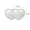 Mini Cute Love Makeup Mirror Party Gift Portable 5.5x6.5cm Pocket Mirror Kawaii Heart-shaped Mirror for Ladies Princesses Party