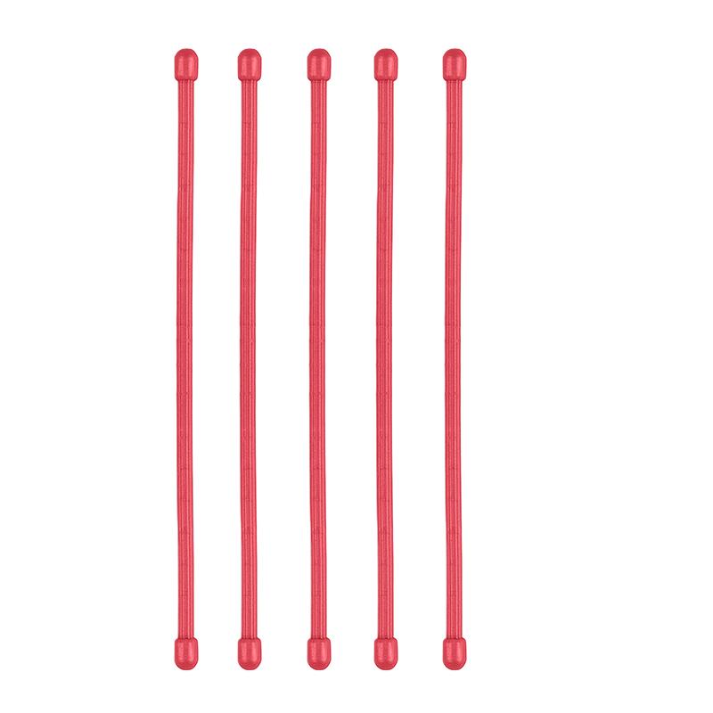 5 Stück Silikon-Kabelbinder, Silikon-Drehverschlüsse mit Stahlkern, Wiederverwendbare Gummi-Drehverschlüsse, Kabelbinder zur Organisation