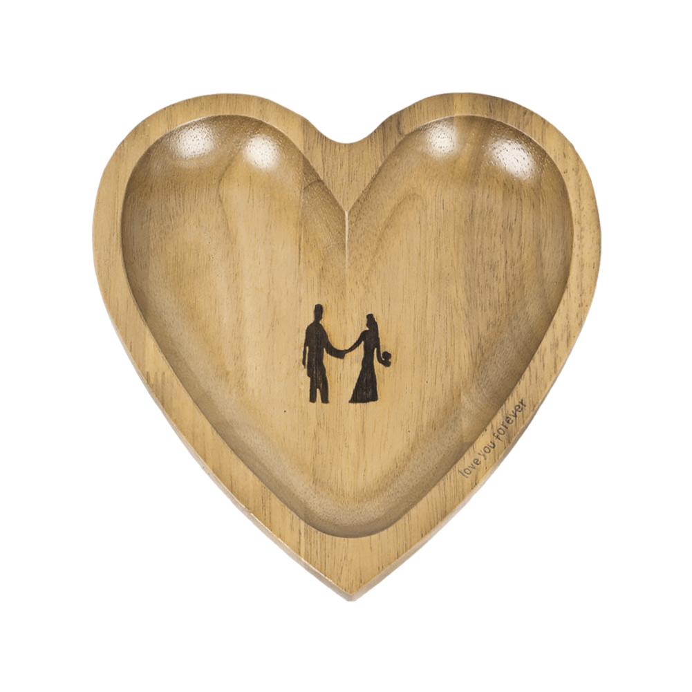 Heart Prayer Bowl Wooden Handmade Prayer Bowl 12 Prayer Cards Wood Dough Bowl Religious Christmas Christian Gifts for Women Men