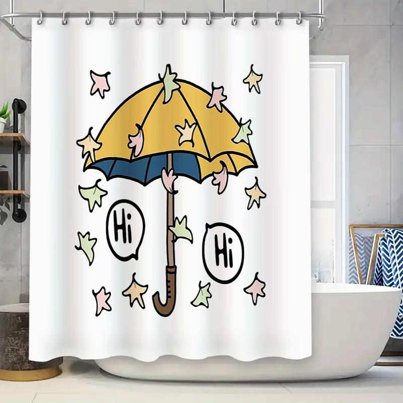 

Bathroom Shower Curtain Set Waterproof Farmhouse Decor Vintage Floral Pattern Fabric Backdrop for Tub 90x180cm