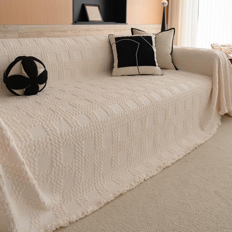 Hemively thickened sofa towel autumn and winter cover cloth towel non-slip sofa blanket anti-cat scratch