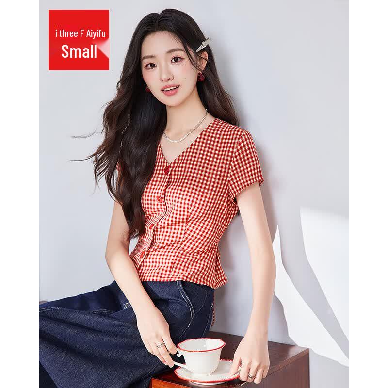IEF Women s Petite V-Neck Short Sleeve Top L