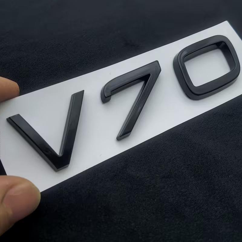 1 Stück 3D ABS Heckklappen Buchstaben Logo Emblem Abzeichen Aufkleber V40 V50 V60 V70 V90 Zubehör