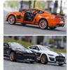 1/24 Ford Mustang Shelby GT500 Alloy Muscle Car Model Sound and Light Pull Back Children's Toy Collectibles Birthday Gift