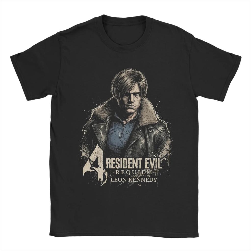 Resident Evil "Requiem" Claire Redfield T-Shirt, Unisex Game Fan Streetwear Tee, 100% Cotton Casual Short Sleeve Top