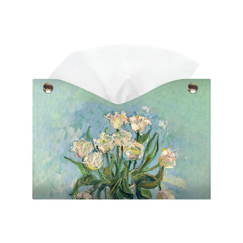 

Экологичный держатель для салфеток из искусственной кожи, складная коробка для салфеток, домашний офис, водонепроницаемый пылезащитный контейнер для хранения всякой всячины