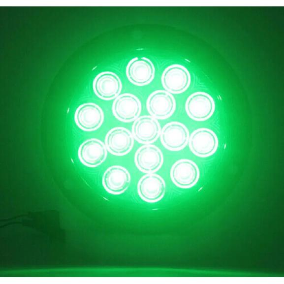 2PCS Round Rear Tail Lights Car LED Brake Stop Turn Signal Warning Lights 16LED Taillight Truck Trailer Lorry Blue Green 12V 24V