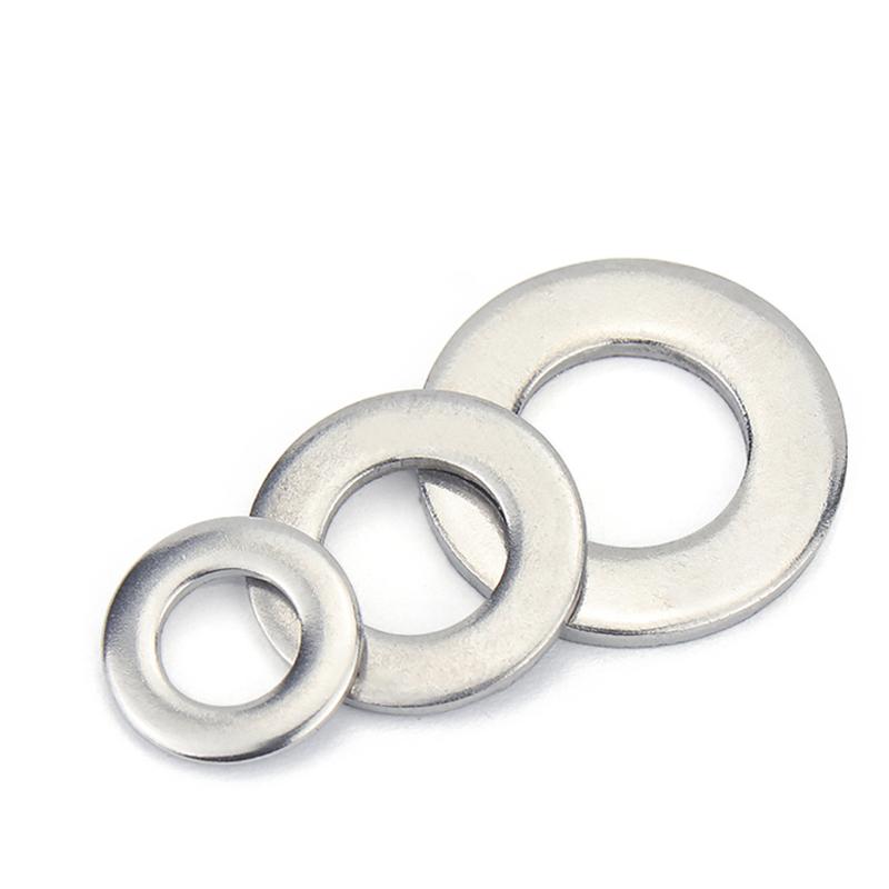 1-50pcs A4 316 Stainless Steel Metal Ring Shim M1.6 M2 M2.5 M3 M4 M5 M6 M8 M10 M12 M14~M24 Flat Wafer Washer Gasket Fastener