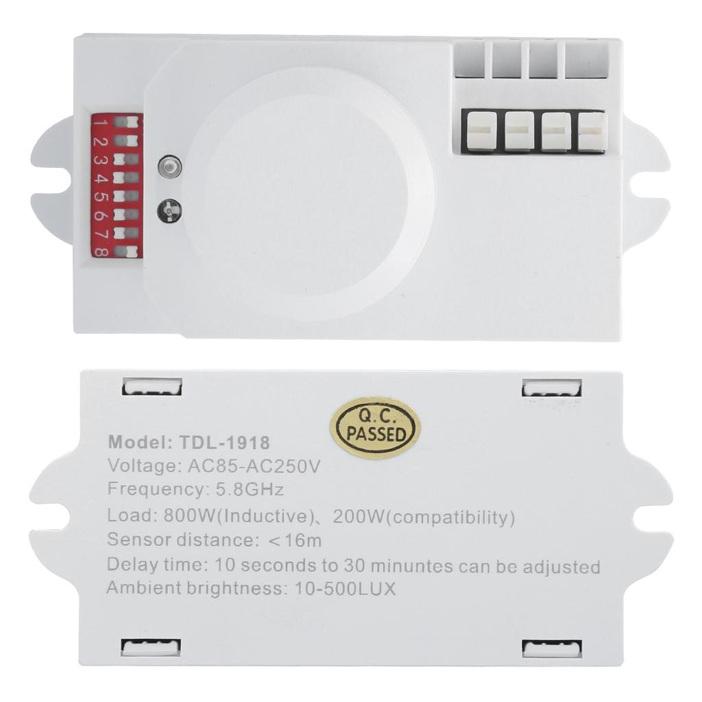 Microwave Switch Sensor Radar Induction Control Equipment TDL‑1918 5.8GHz AC85‑250V