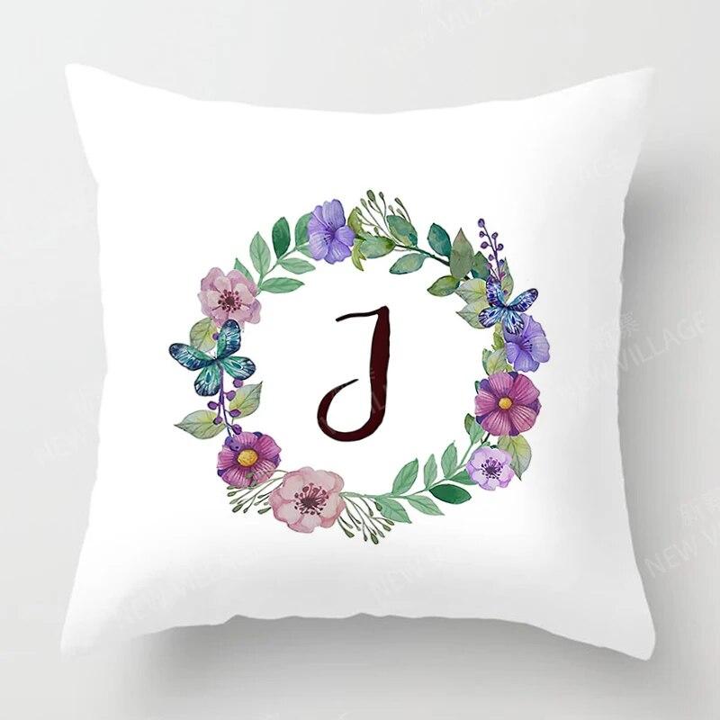 Personalized letter printed pattern pillowcase for home bedroom living room sofa decoration throw pillow pillowcase