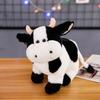 Realistic Plush Cow Toy Soft Stuffed Animal with Black & White Spots Cuddly Companion Birthday Gift for Boys Girls