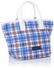 [Munsingwear] Cart Bag Tartan Check Everyday Use Stylish Golf MQAXJA46 BL00 (Blue)