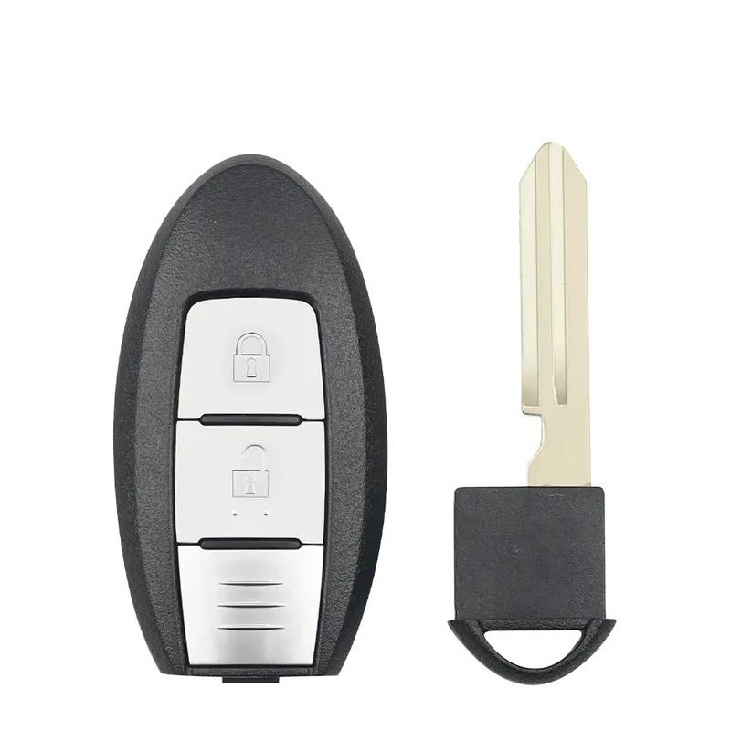 KEYYOU Voor Nissan Juke Qashqai X-Trail TIIDA SYLPHY J10 J11 2012-2020 Auto Keyless Go Slimme Afstandsbediening Sleutel 433Mhz 4A Chip 2 Knoppen