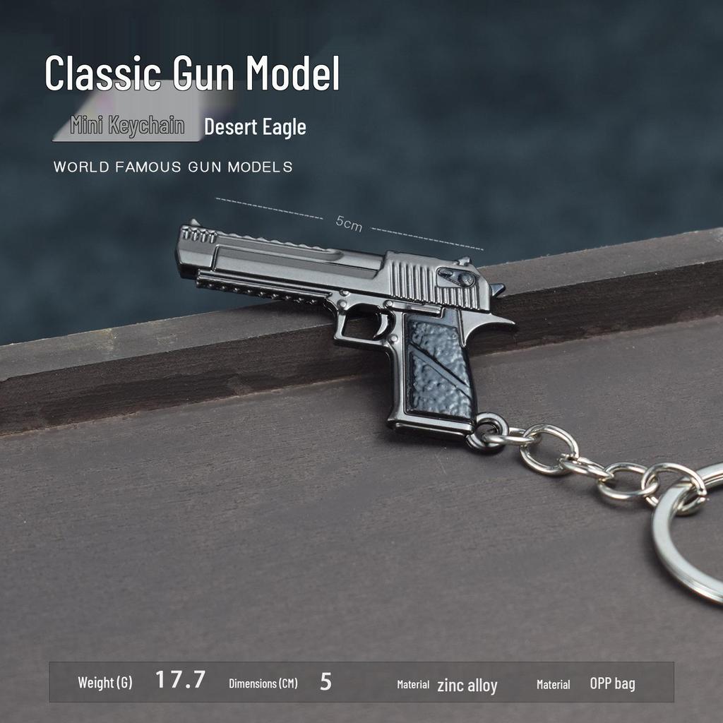 Mini Desert Eagle Legierung Schlüsselanhänger – PUBG Spielzeugornament