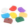 10Pcs Mixed Colors Rubber Soft Key Locks Keys Cap Key Covers Topper Keyring