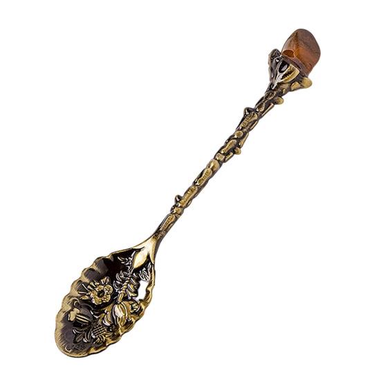 Koffielepel Kristallen Kop Vintage Dessertlepel Ergonomische Handgreep Tafelgerei voor Precieze Kruiding Serveren van Desserts Elegante Keukengerei