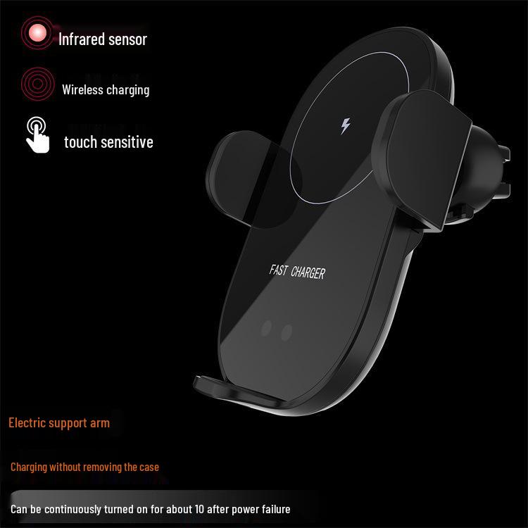 Suport auto cu senzor infraroșu de 15W și încărcător wireless pentru telefon