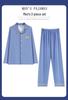 Good Luck Men's Red Festive Pajamas: Spring/Autumn Long Sleeve Cardigan, Pure Cotton, Solid Color, Loose Fit, Plus Size Home Wear Set
