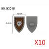 Medieval Military Castle Knight Accessories Building Block Roman Figure Soldier Crusader Viking Shield Armor Eagle Brick Toy S01