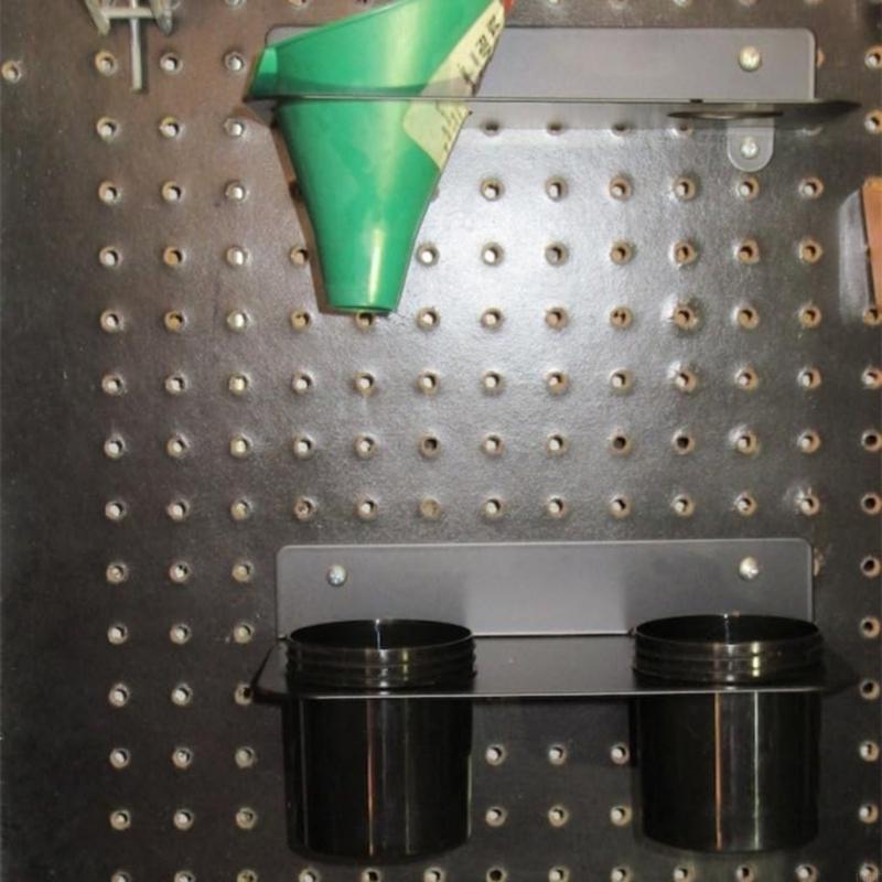Adjustable Height Wall Mounted Funnel Stand Rack 1.7-2.9 Inch Universal for Coolant Fuels Fluid Management Workshop Use