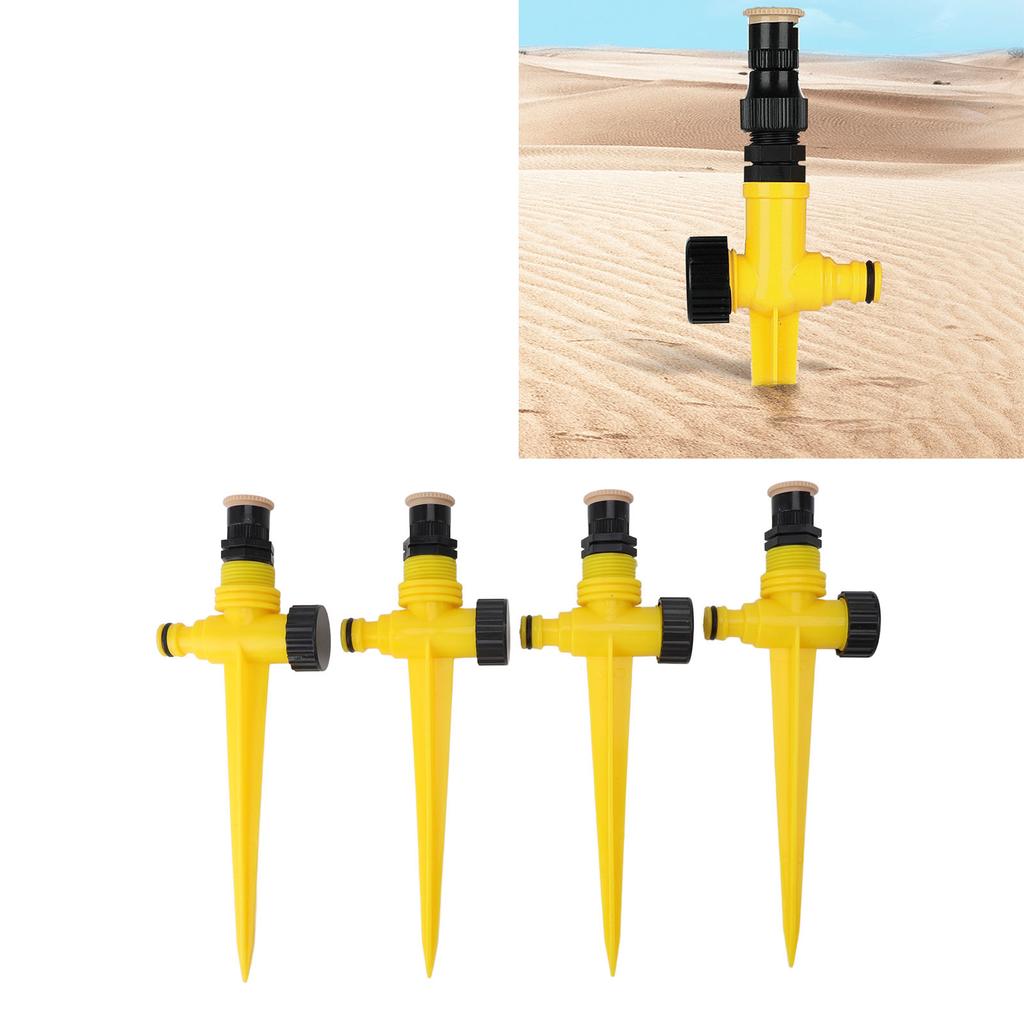 4pcs Garden Sprinklers Professional Efficient 360 Degree Automatic Rotating Lawn Sprinkler for Yard Patio Outdoor Garden