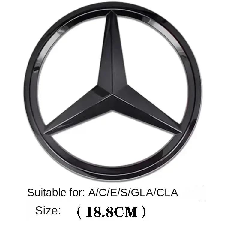 

Car Sticker New 2025 For Mercedes Benz 1Pcs ABS Car Front Grille Badge Decal Cover Emblem for Mercedes Benz W204 W205 W210 W211